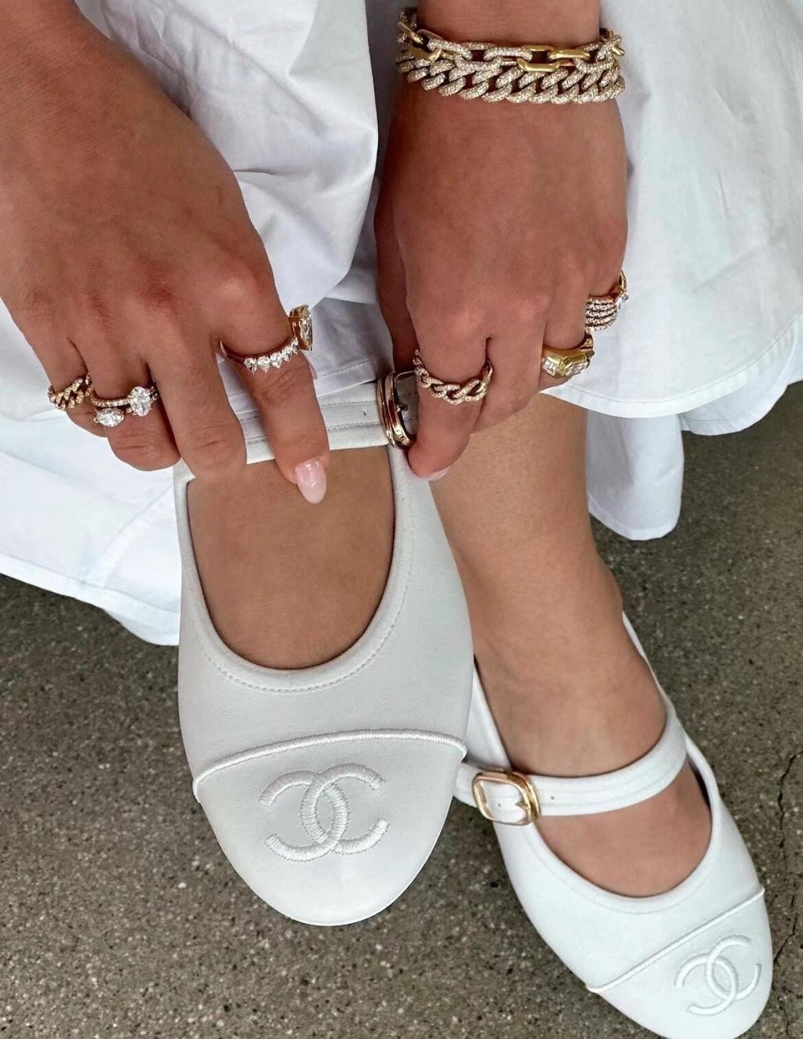 CHANEL CC 코튼 메리제인 샌들 (+2color)