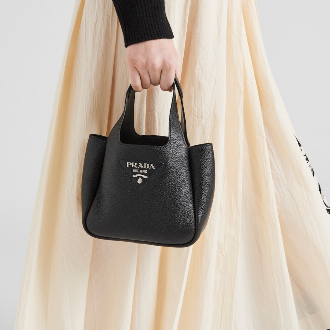 PRADA Vitella Dino Hobo Bag Mini 1BA349