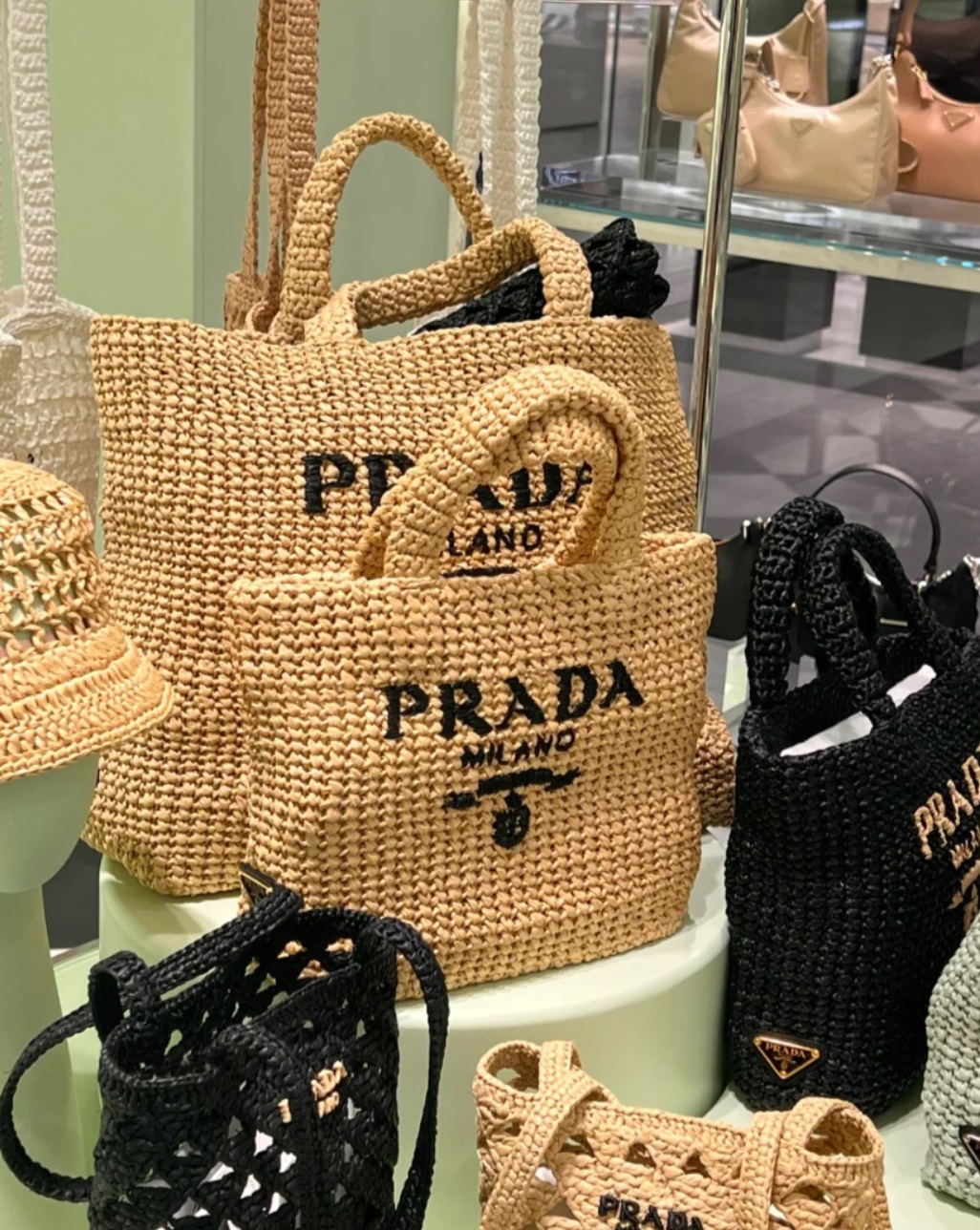 PRADA Crochet Tote Bag (+2size)