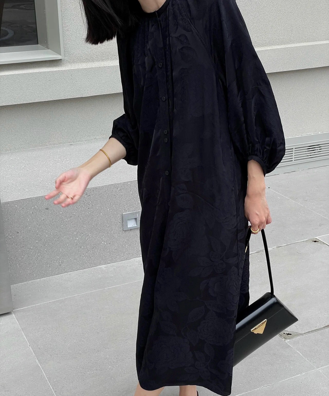 Gold Buckle Shoulder Bag