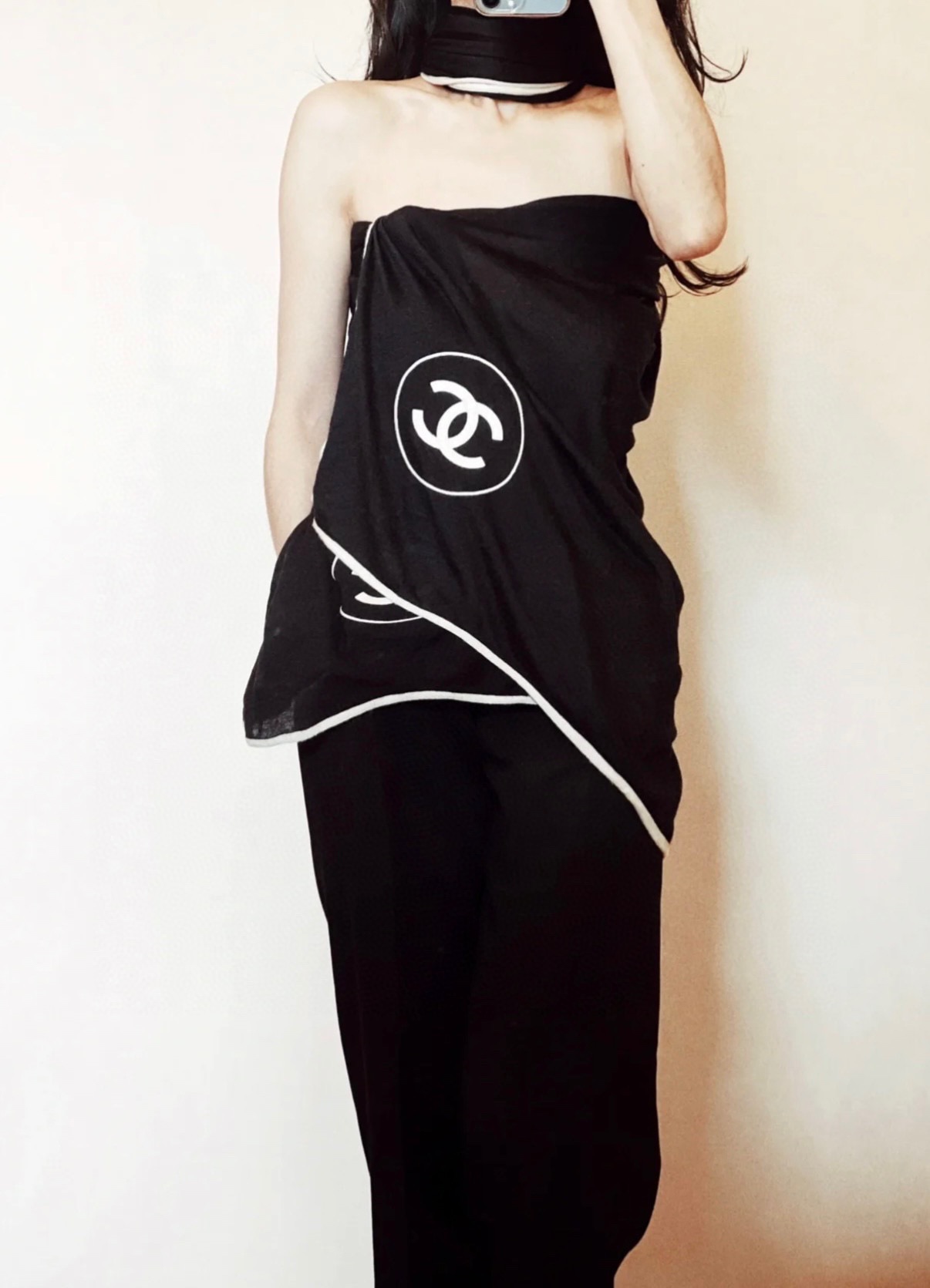 CHANEL 샤넬 캐시미어 머플러