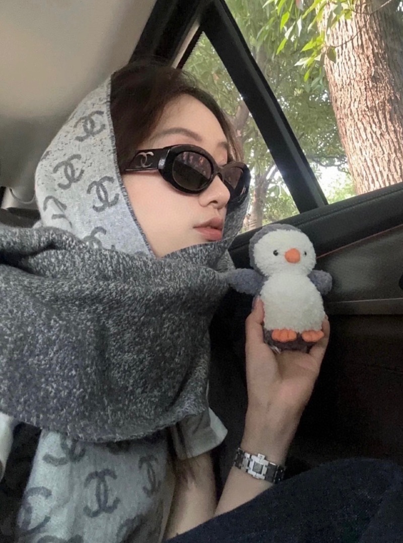 CHANEL샤넬 cc로고 캐시미어 머플러