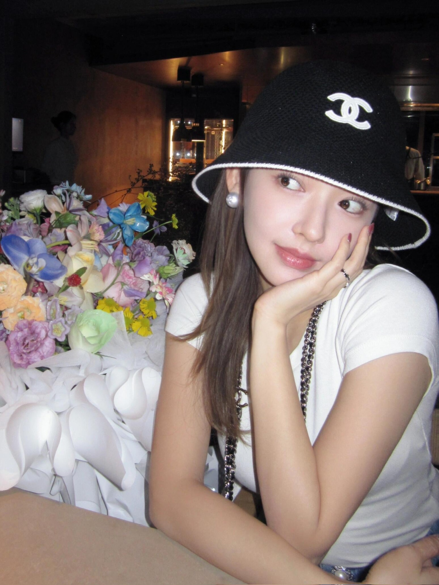 CHANEL샤넬25cc 니트 파나마햇