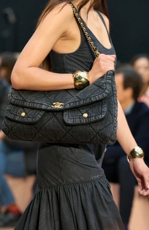 CHANEL CC Denim Hobo