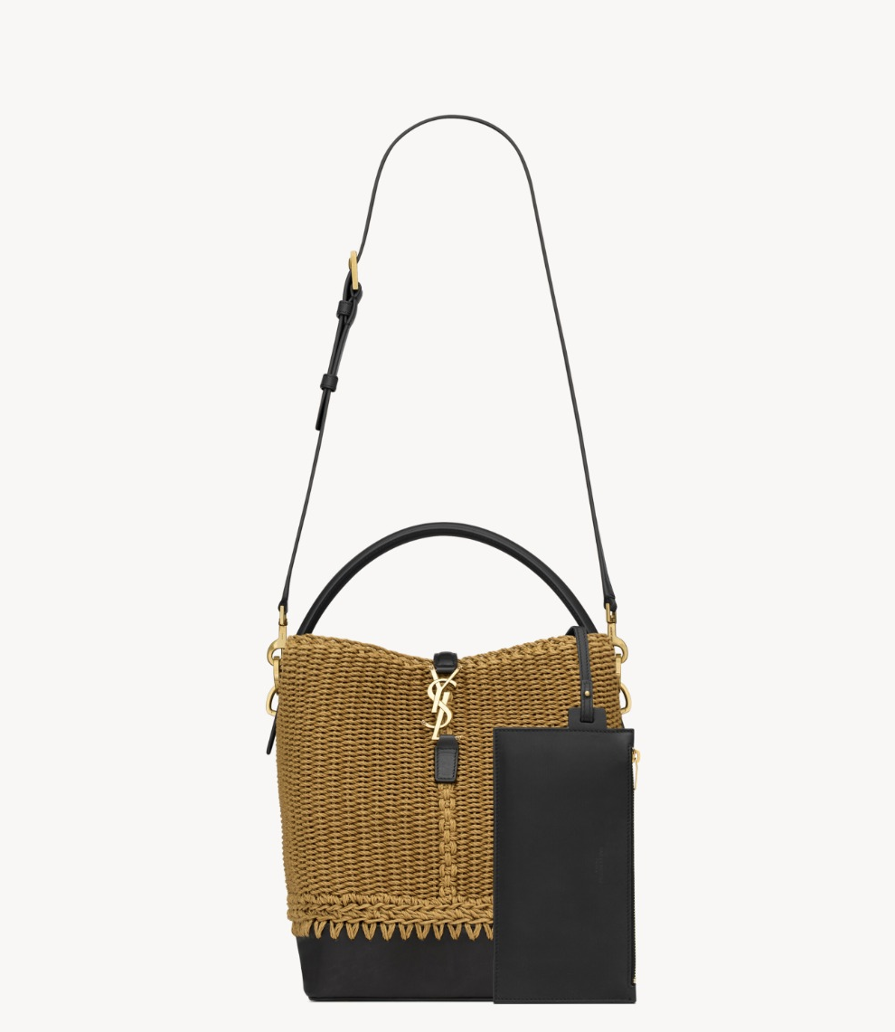 [SAINT LAURENT-생로랑] 로프 및 가죽 소재의 LE 37