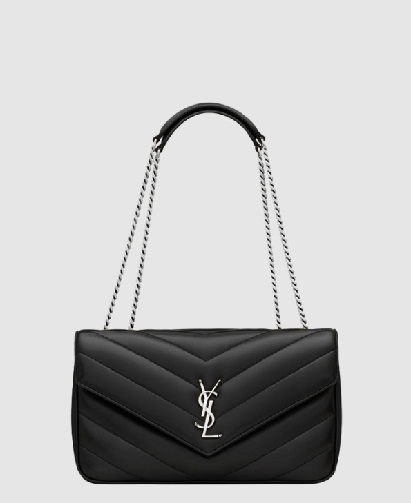 [SAINT LAURENT-생로랑] MATELASSÉ 램스킨 소재의 LOULOU 스몰백
