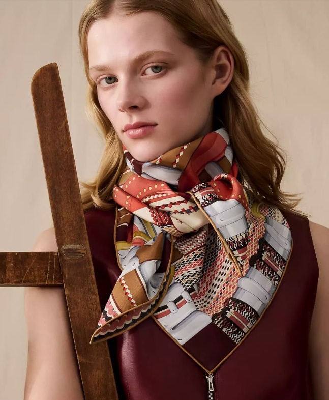 [HERMES] Flora y Plata 스카프 90