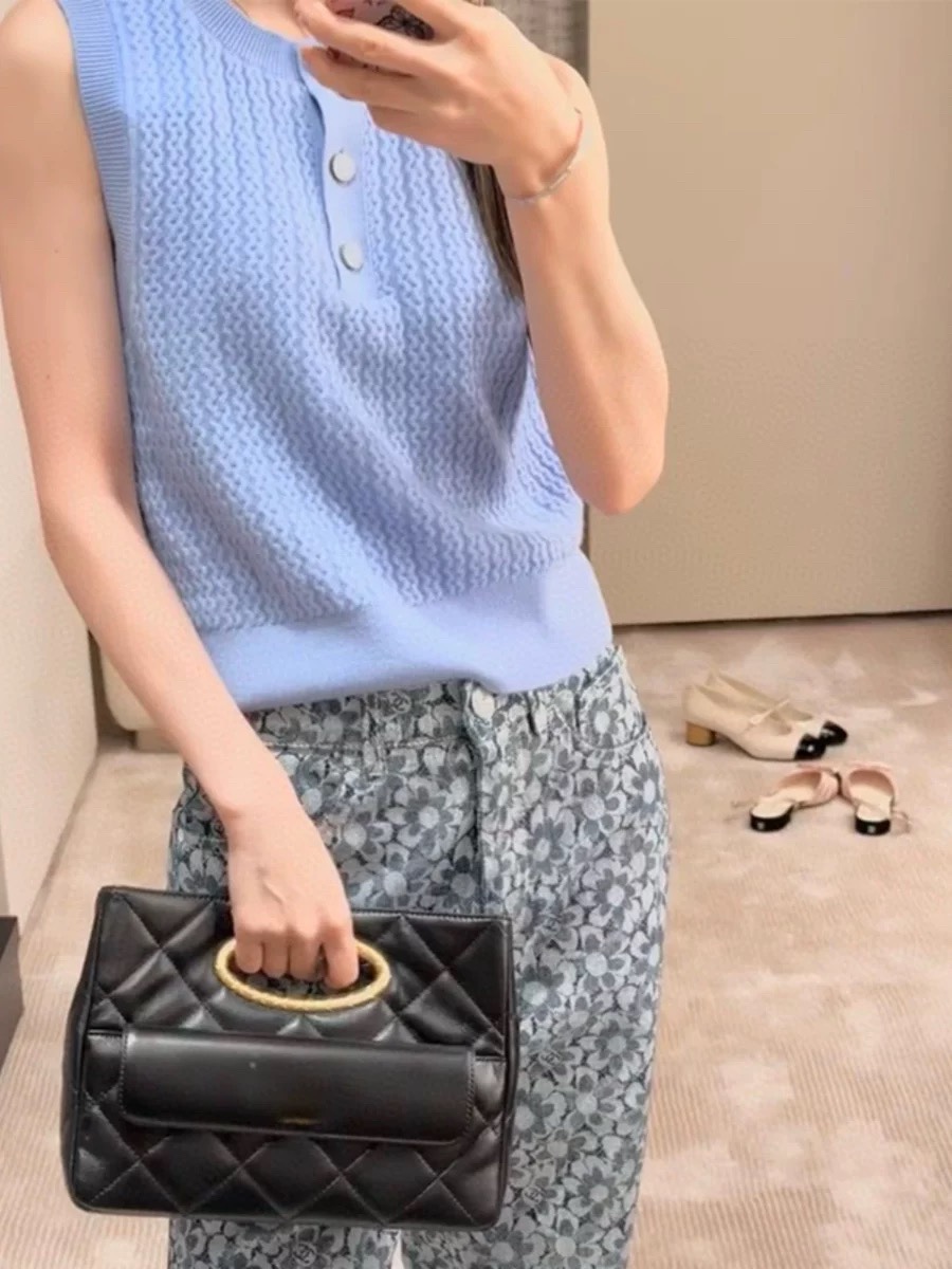 CHANEL 샤넬 반팔 트위드자켓