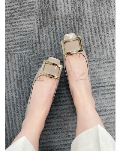 Roger Vivier 로저비비에 트럼펫 메탈 버클 펌프스4.5cm