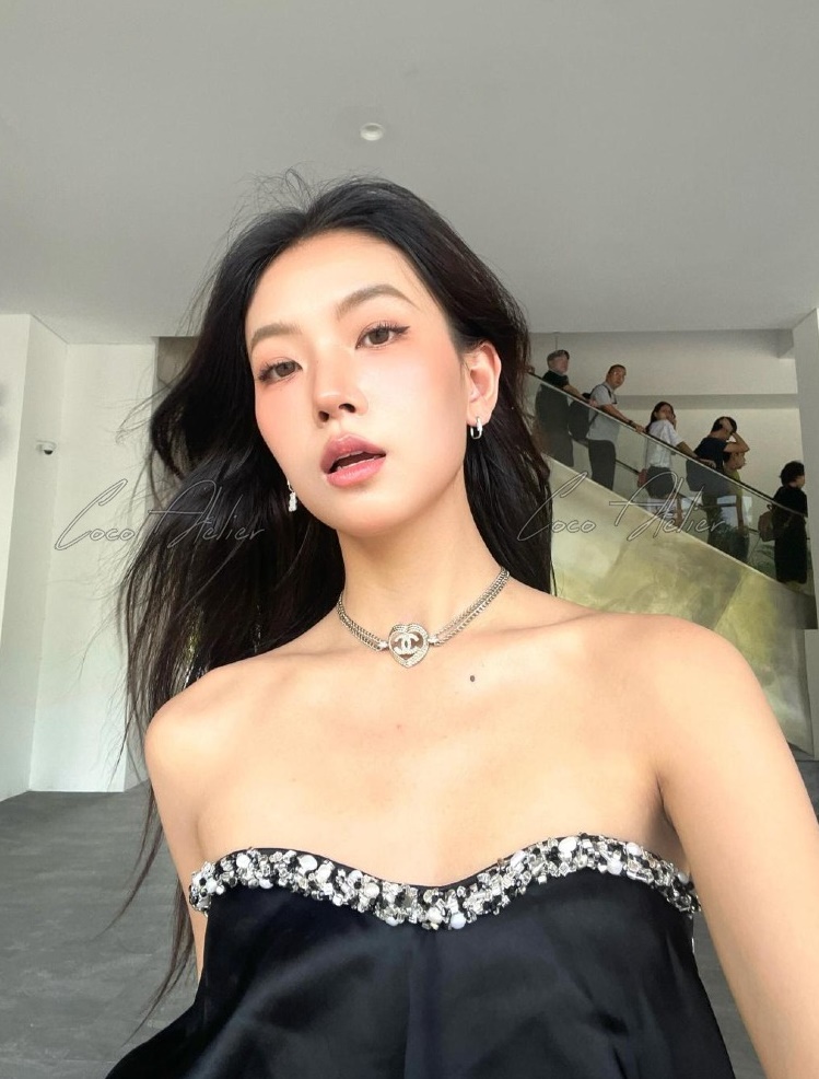 CHANEL 샤넬 하트 초커 목걸이