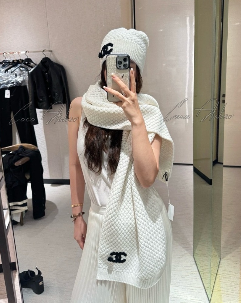 CHANEL 샤넬 제니 캐시미어 머플러