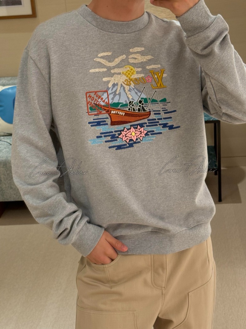 LV 루이비통 니고 콜라보 범선 자수 라운드넥 스웨트셔츠 (남녀공용)