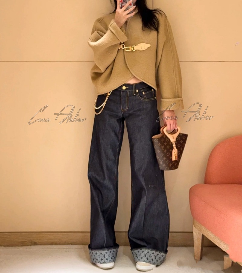 LV 루이비통 캐시미어 케이프 자켓