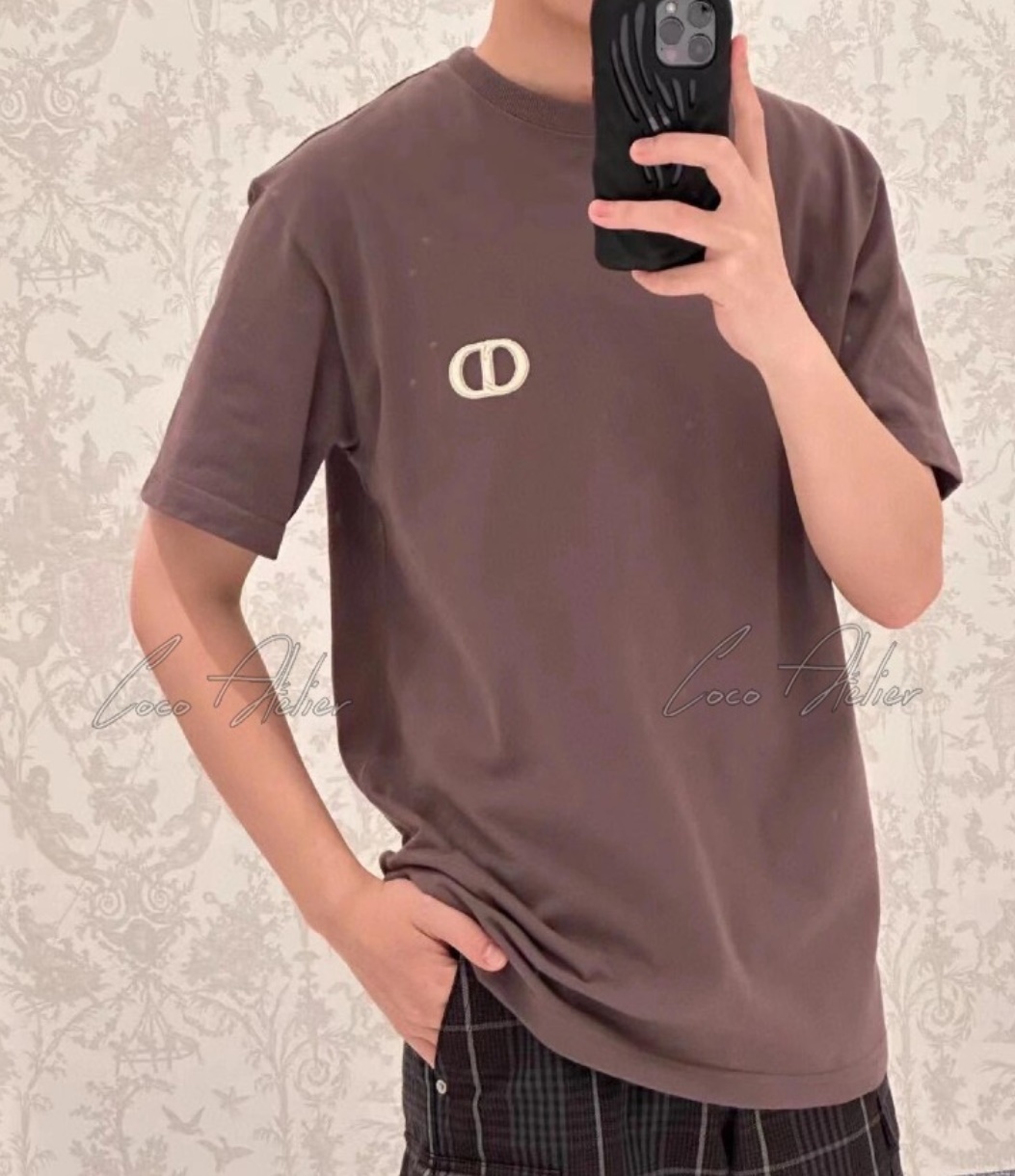 Dior 디올 CD 자수 로고 반팔 티셔츠 (남녀공용) +5color