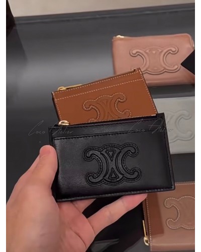 CELINE 셀린느 지퍼 카드 지갑