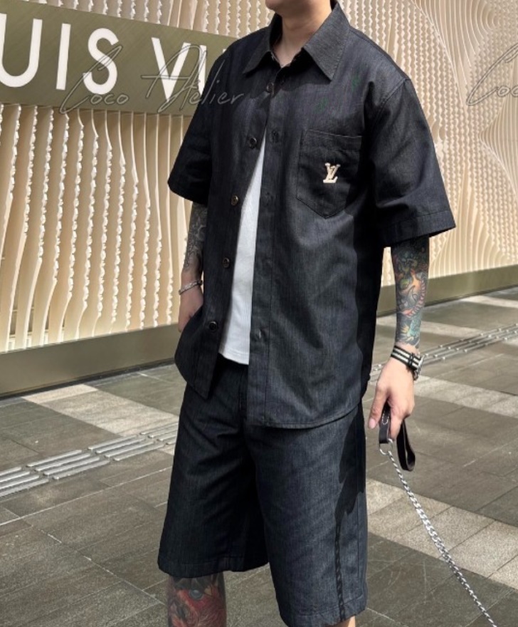 Louis Vuitton 루이 비통 라피아(Raffia) 자수 데님 팬츠 (남녀공용)