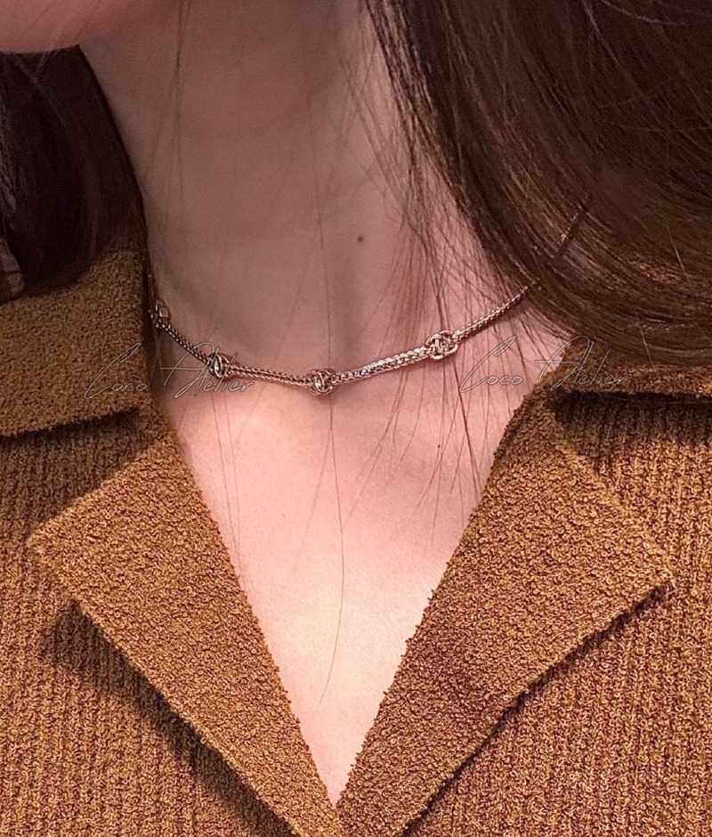 CHANEL 샤넬 CC로고 목걸이 (+3size)