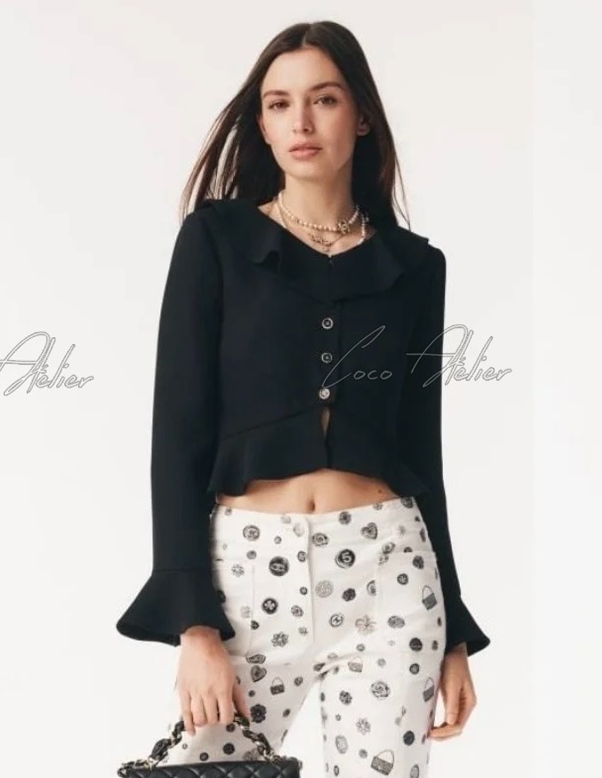 CHANEL 샤넬 cc 블라우스