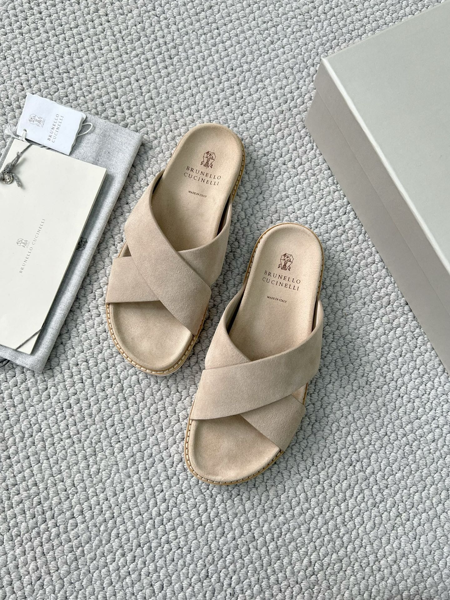 Brunello Cucinelli 브루넬로 쿠치넬리 스웨이드 슬리퍼 +6color