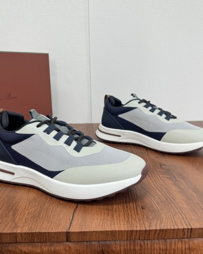 Loro Piana 로로 피아나 메쉬 가죽 디테일 캐주얼 스니커즈 +2color