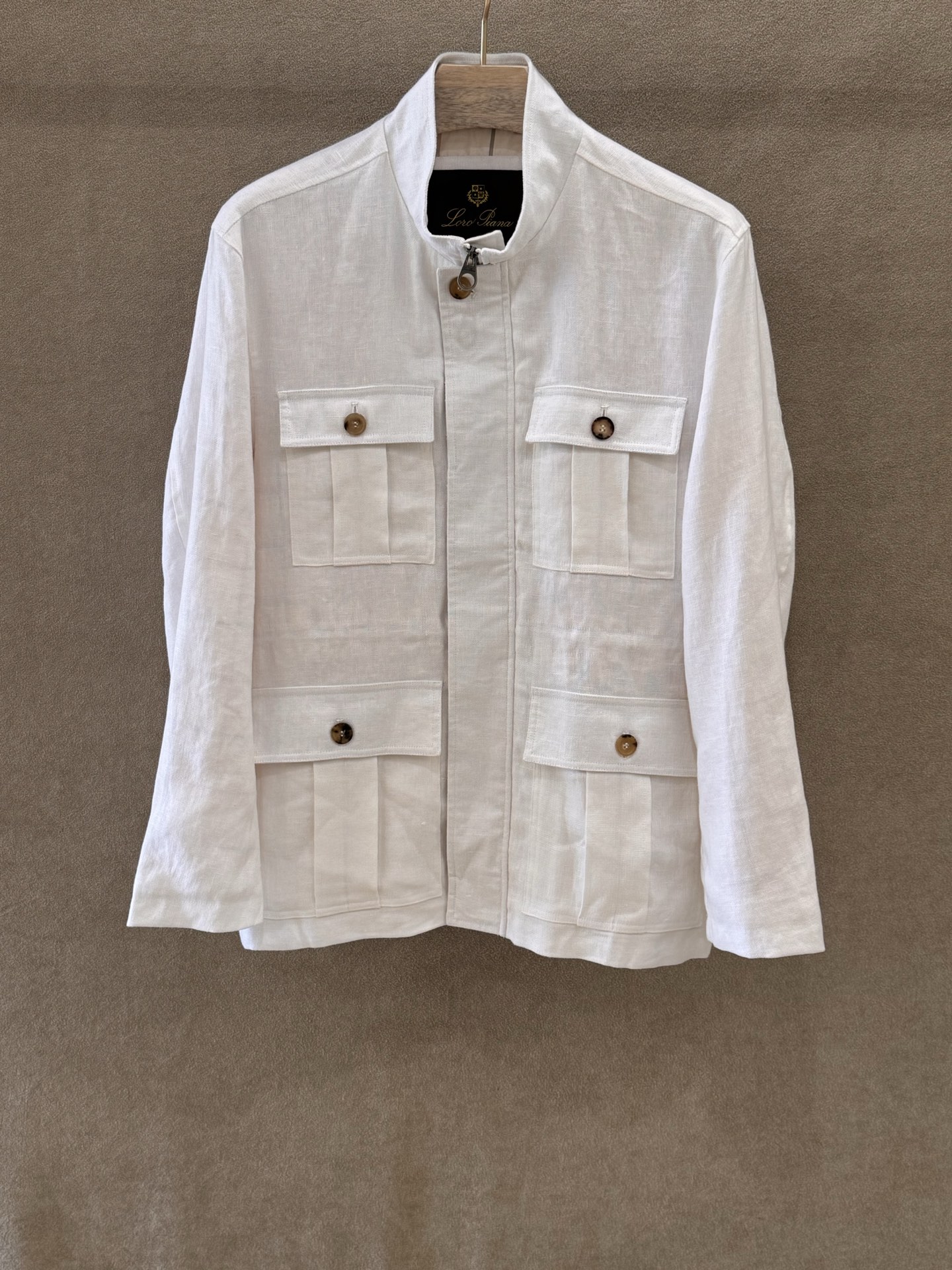 Loro Piana 로로 피아나 봄/여름 신상 순수 리넨 스탠드 칼라 자켓 +3color