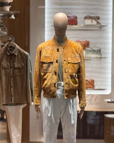 Loro Piana 로로 피아나 스웨이드 소가죽 자켓