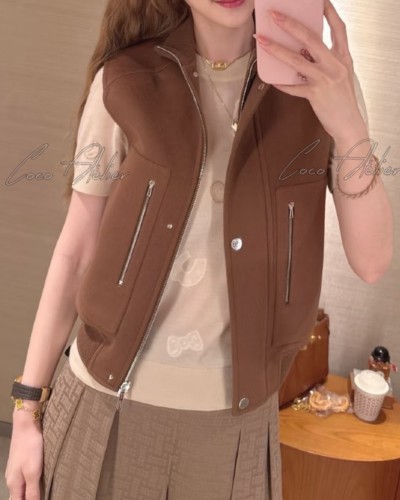 HERMES 에르메스 캐시미어 베스트