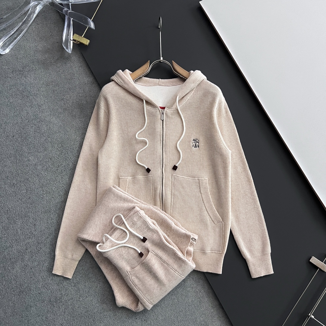 Brunello Cucinelli 브루넬로 캐시미어 니트 세트 +2color