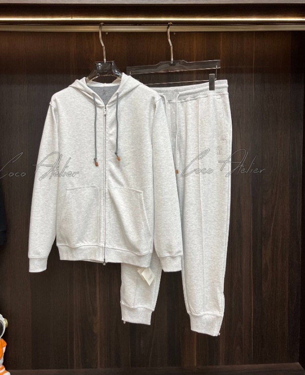 Brunello Cucinelli 브루넬로 시그니처 후드 트랙 수트 +2color