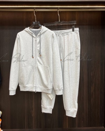 Brunello Cucinelli 브루넬로 시그니처 후드 트랙 수트 +2color