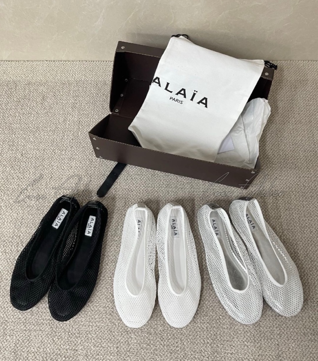 Alaia 알라이아 메쉬 플랫