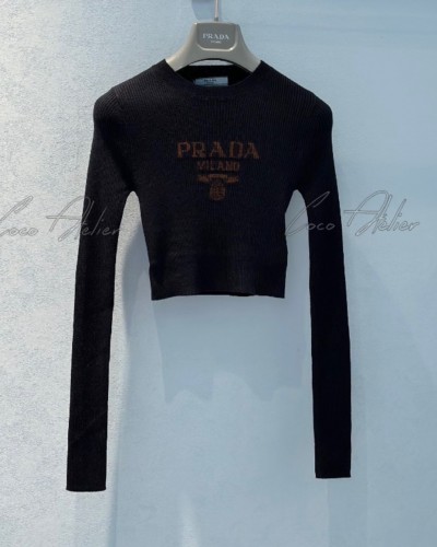 PRADA 프라다 크롭 니트
