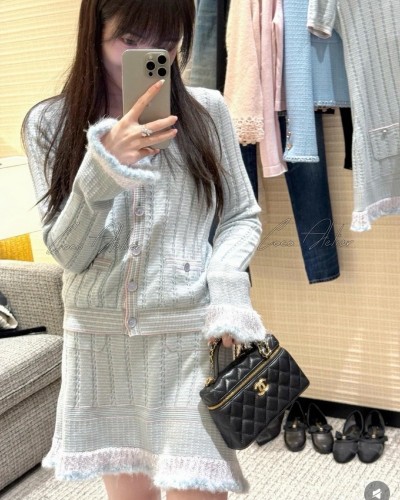 CHANEL 샤넬 제니 캐시미어 반소매/치마/원피스