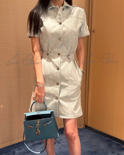 HERMES 에르메스 코튼 원피스