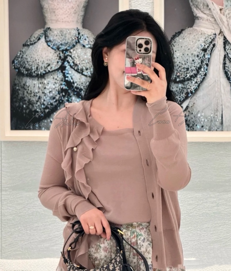 Dior 디올 프릴 가디건 & 나시