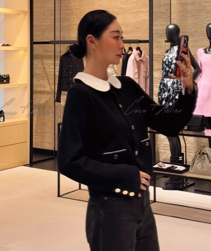 CHANEL 샤넬 카라 가디건