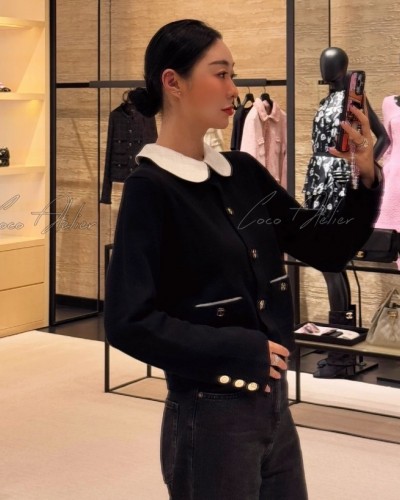 CHANEL 샤넬 카라 가디건