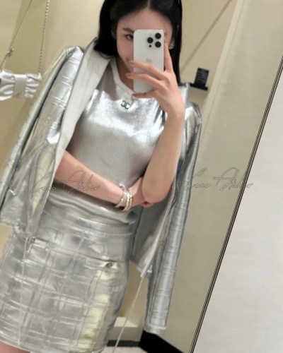 CHANEL 샤넬 레더 자켓