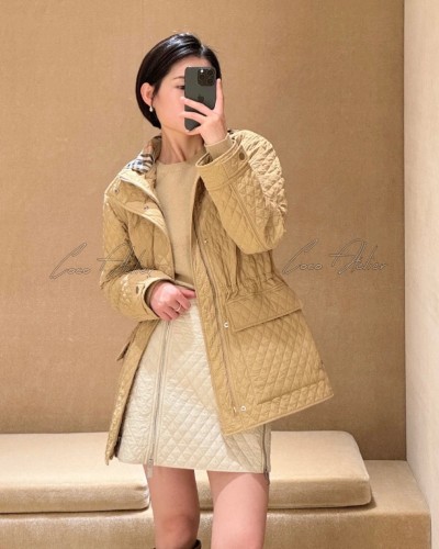 Burberry 버버리 후드 퀼팅 누빔 자켓