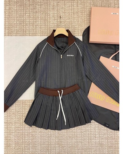 Miumiu 미우미우 블루종 & 스커트