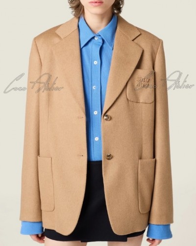 Miumiu 미우미우 울 레터링 자켓