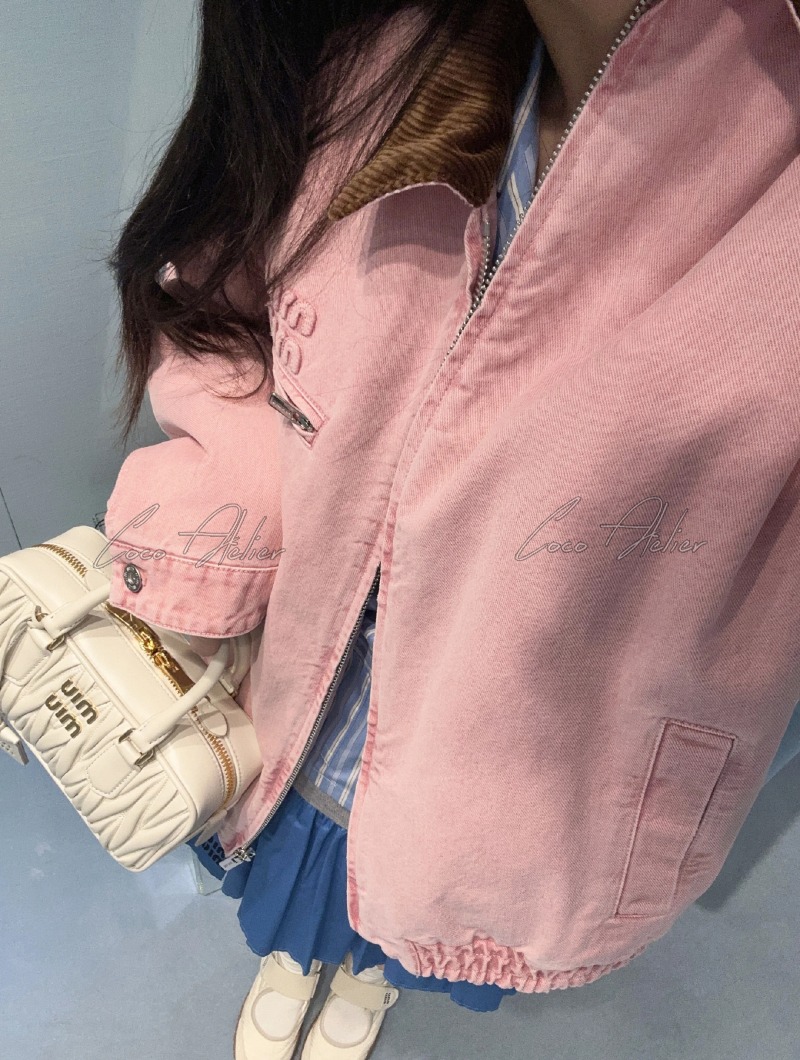 Miumiu 미우미우 로고 코튼 자켓