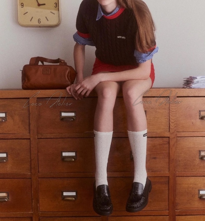 Miumiu 미우미우 배색 니트탑