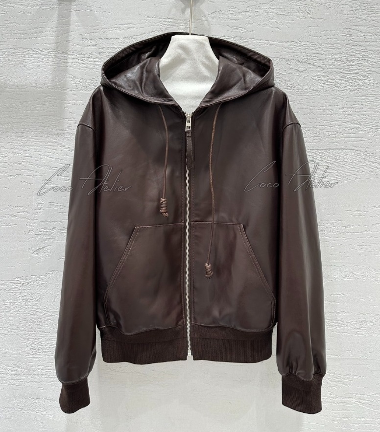 LOEWE 로에베 양가죽 후드 자켓 (+premium)