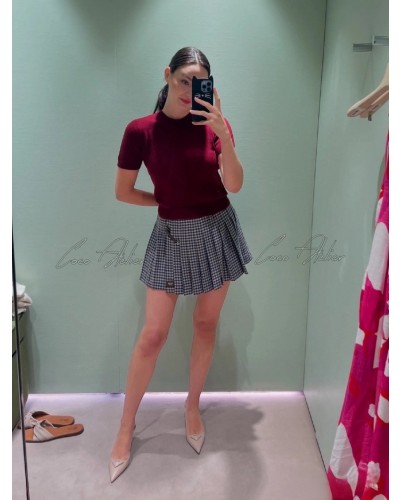 PRADA 프라다 캐시미어 반팔 니트