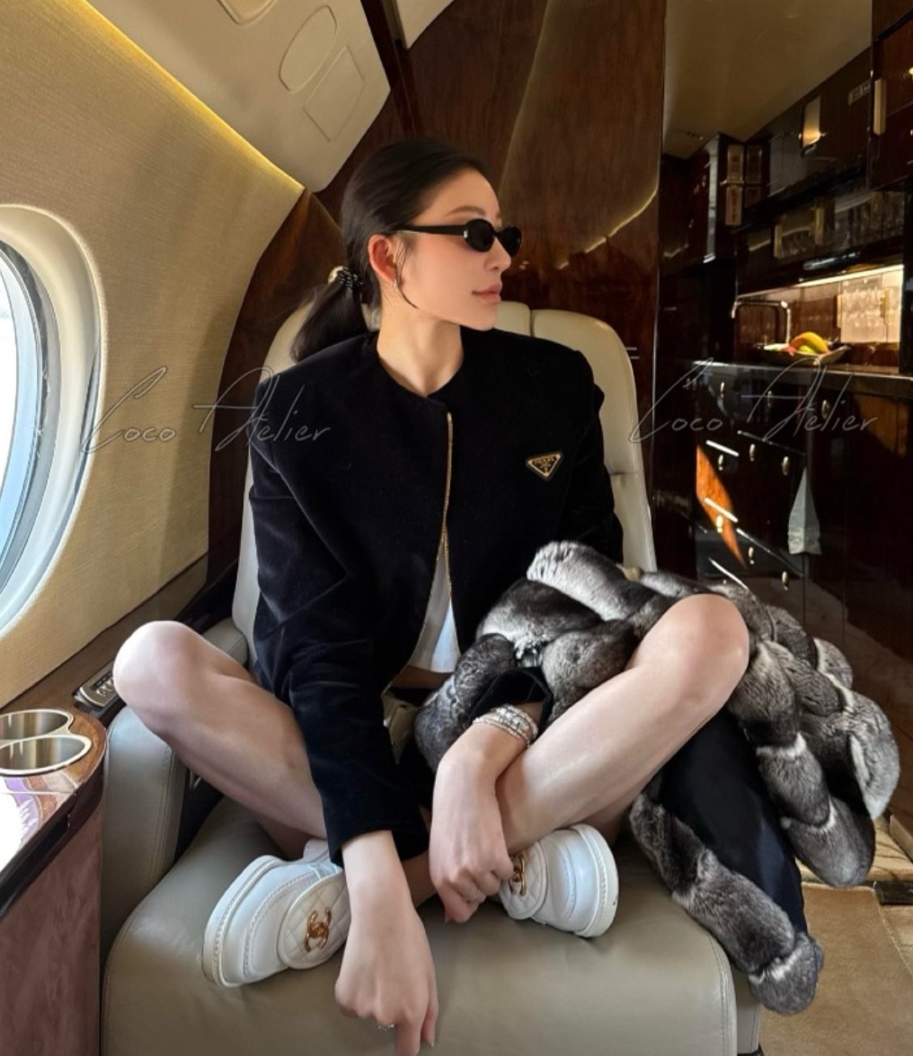 PRADA 프라다 벨벳 자켓