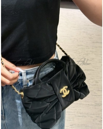 CHANEL 샤넬 25K 새틴 보우백