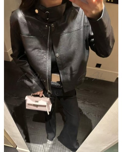 HERMES 에르메스 레더 자켓