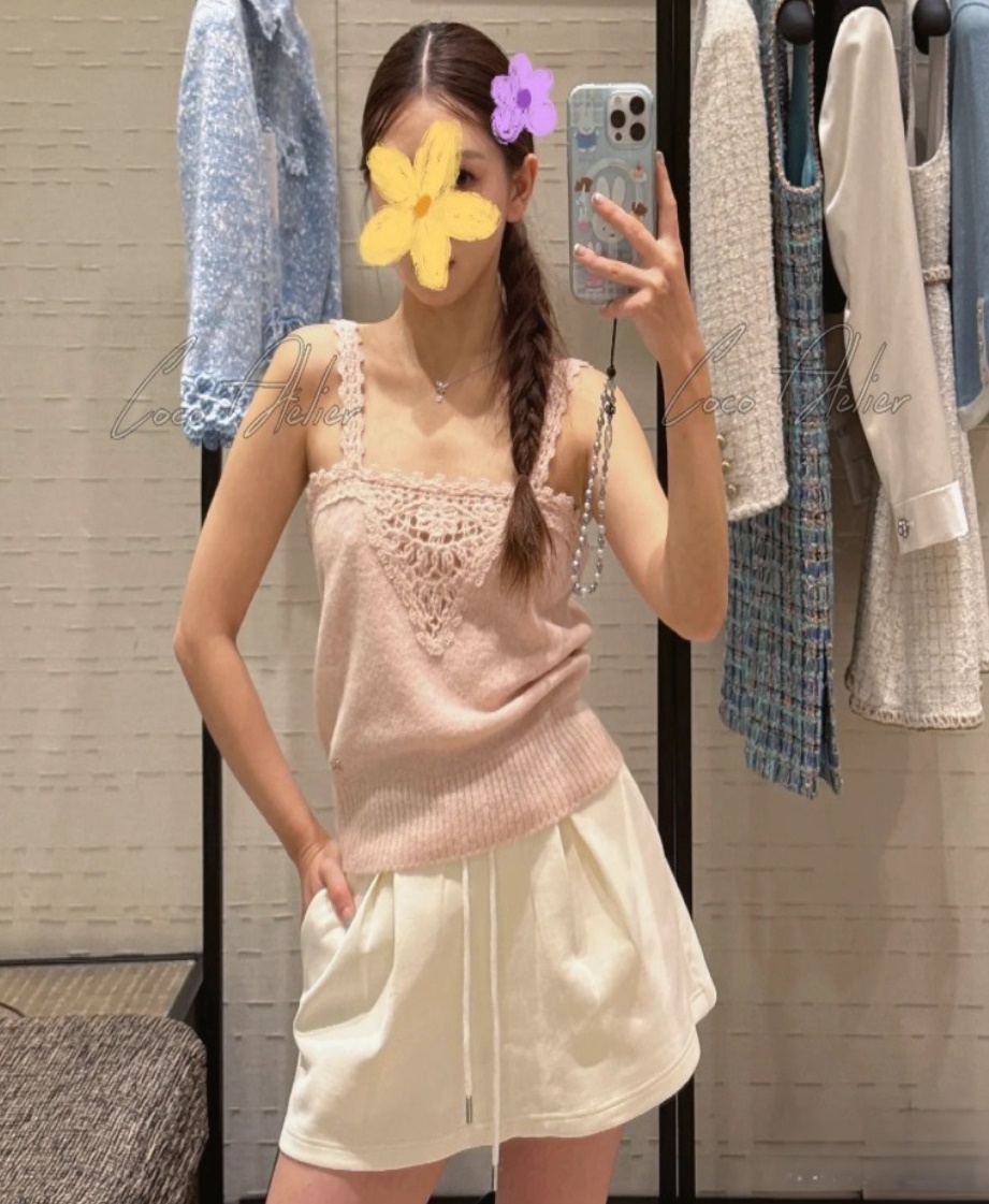 CHANEL 샤넬 캐시미어 나시탑