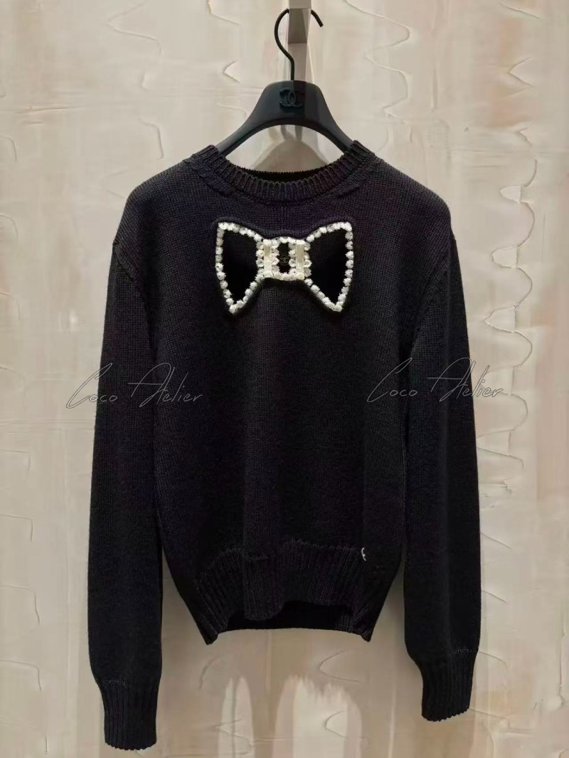 CHANEL 샤넬 리본 니트
